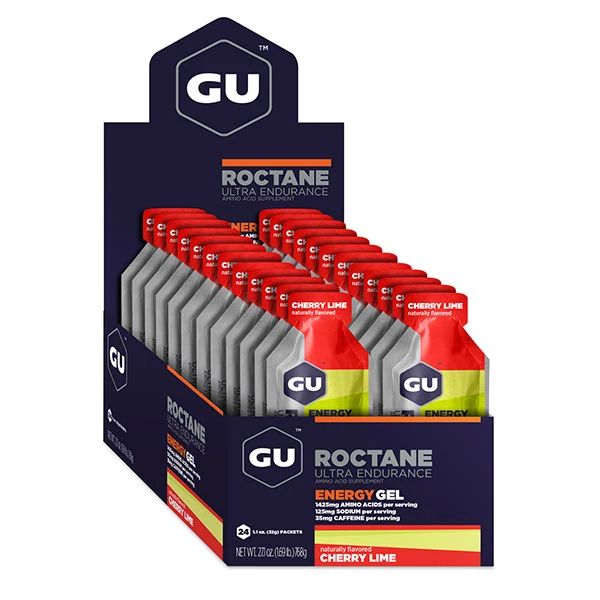 Roctane Ultra Endurance Energy Gel (32g) - Cerise-Citron Vert (Caffeine)