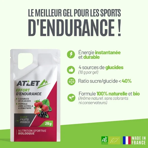 Gel Énergétique BIO (25g) - Fruits Rouges
