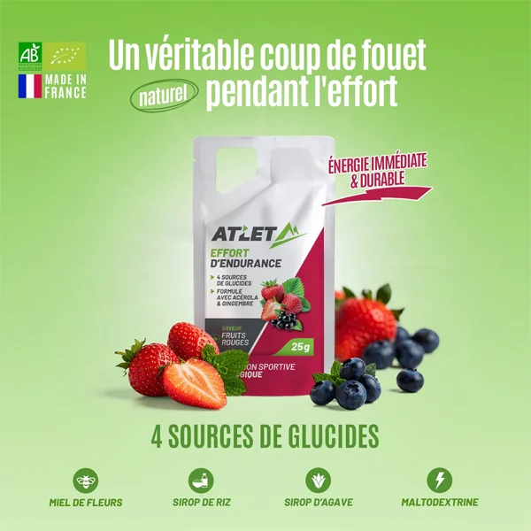 Gel Énergétique BIO (25g) - Fruits Rouges