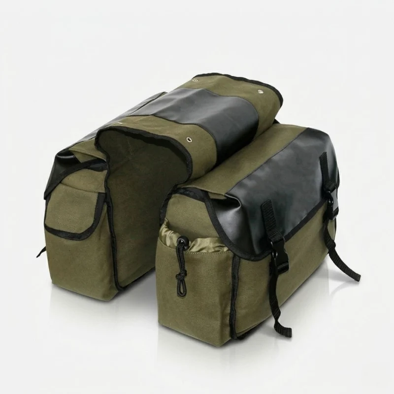 Double sacoche étanche de porte bagage, pour vélo de ville | 30L