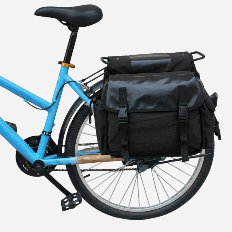 Double sacoche étanche de porte bagage, pour vélo de ville | 30L
