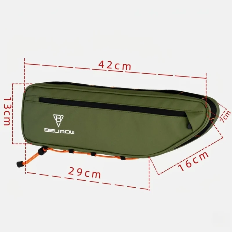 Sacoche de cadre pour vélo gravel, étanche, tube horizontal | 3L