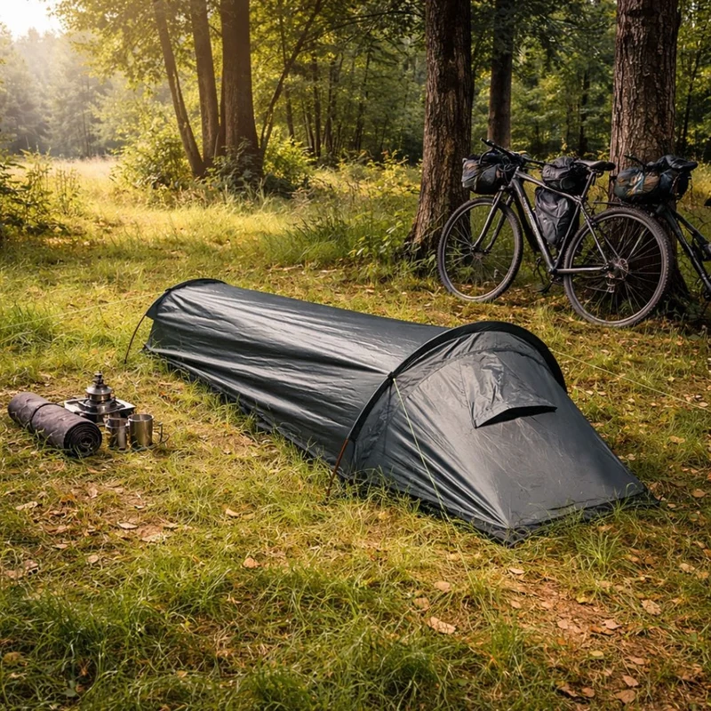 Tente vélo Bikepacking, Bivouac, Trekking de 1 place Ultra légère | 690g