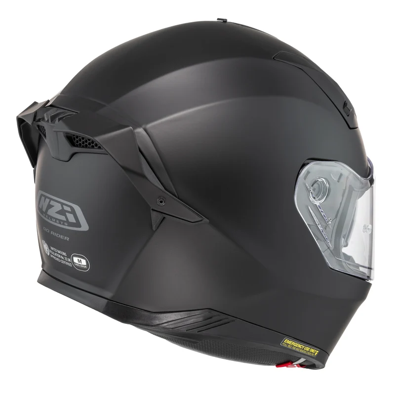 NZI - Casque Moto intégral - Modèle Go Rider Stream Duo noir mat avec pare-soleil