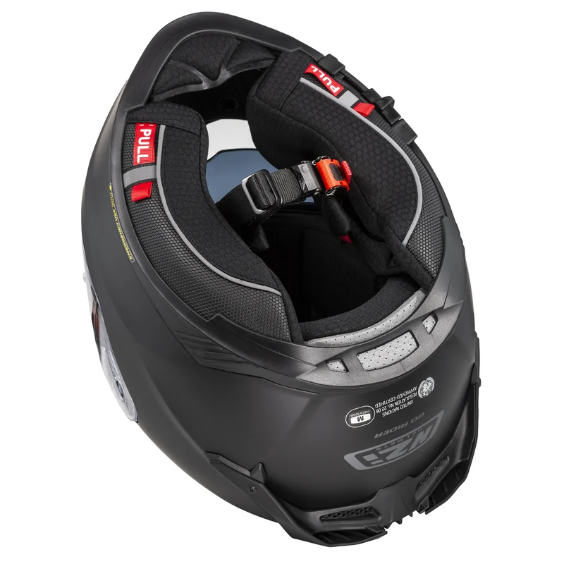 NZI - Casque Moto intégral - Modèle Go Rider Stream Duo noir mat avec pare-soleil