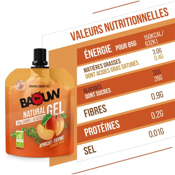 Gel Naturel BIO (85g) - Abricot & Thym
