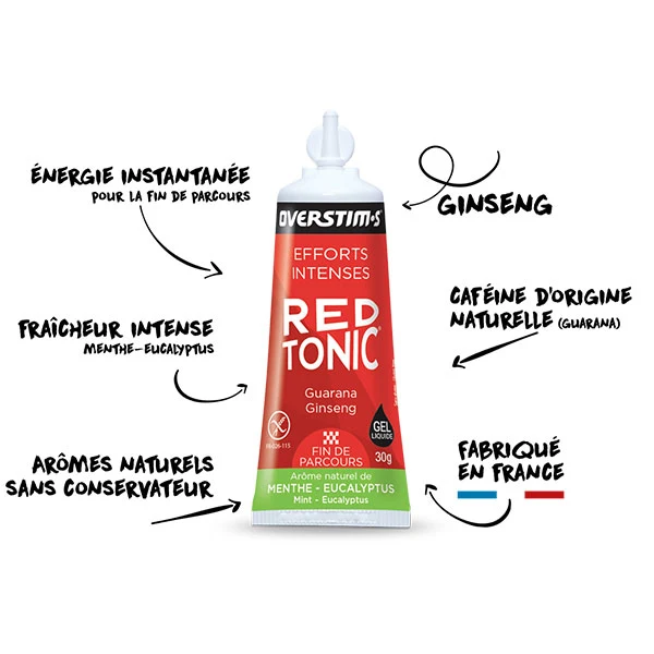 Gel Red Tonic (34g) - Menthe-Eucalyptus