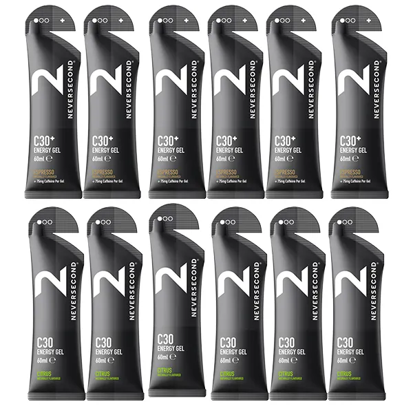 C30 Energy Gel 6+6 Mix Pack - Goût au choix