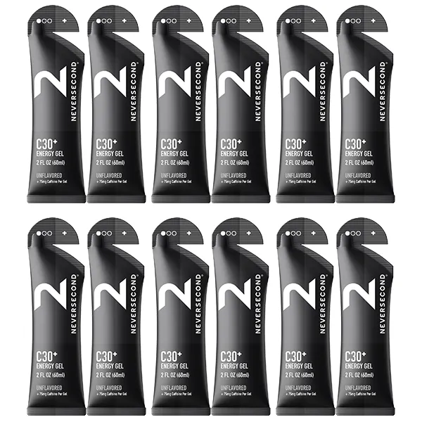 C30 Energy Gel + Caffeine Box (12x60ml) - Goût au choix