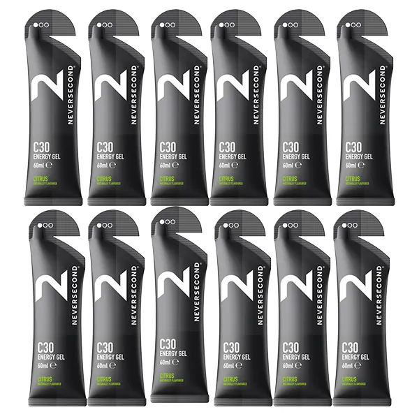C30 Energy Gel Box (12x60ml) - Goût au choix