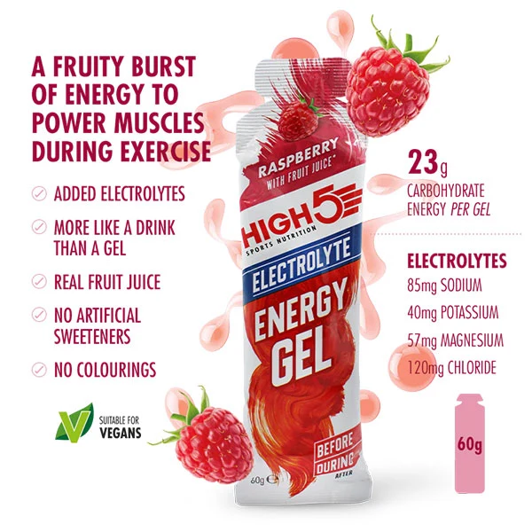 Energy Gel Electrolyte (60ml) - Raspberry