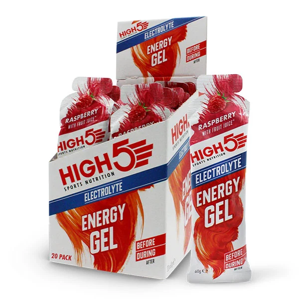 HIGH5 - Energy Gel Electrolyte Box (20x60ml) - Goût au choix