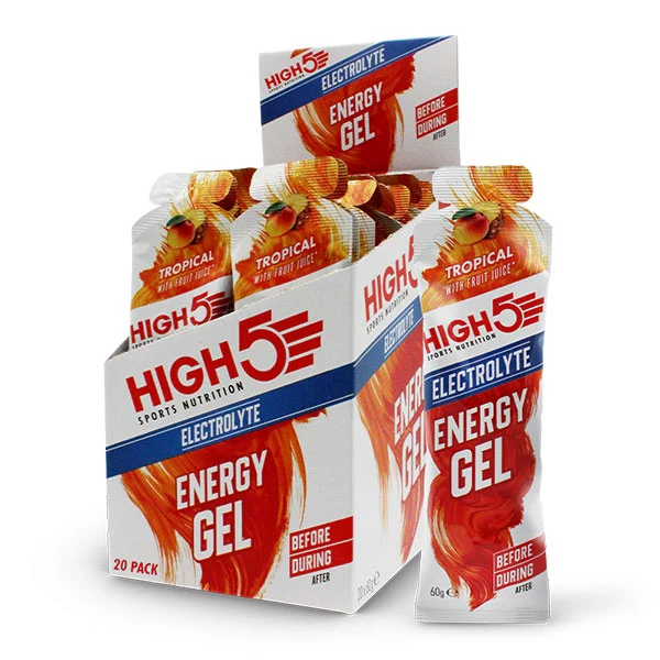 HIGH5 - Energy Gel Electrolyte Box (20x60ml) - Goût au choix