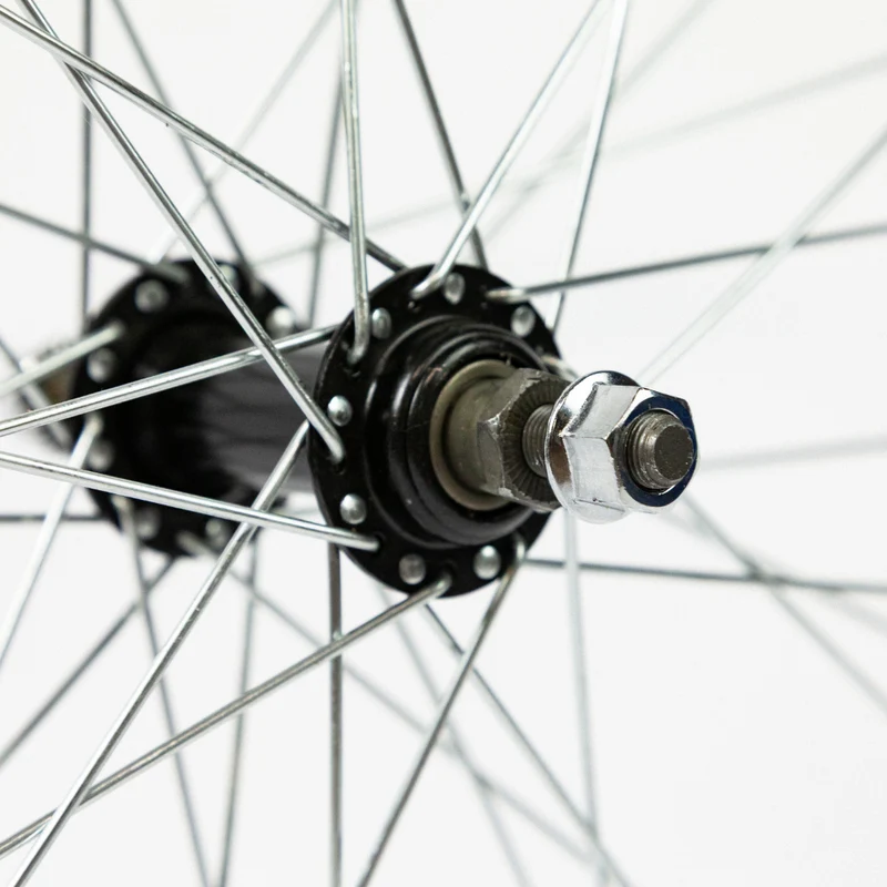 Roue vélo avant 26 pouces simple paroi axe à écrous