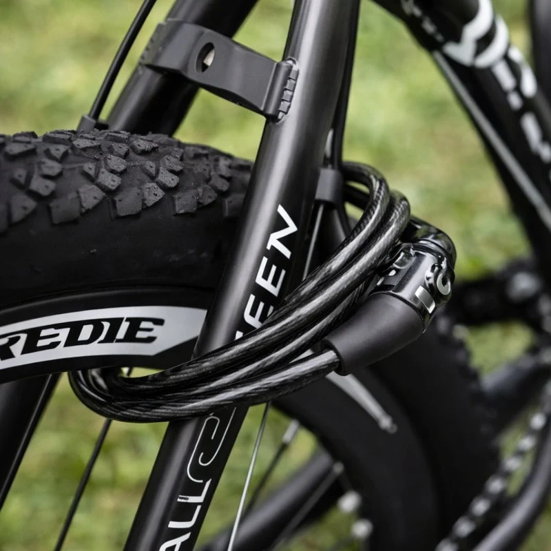 Antivol vélo à code spécial Bikepacking | Câble acier 92cm