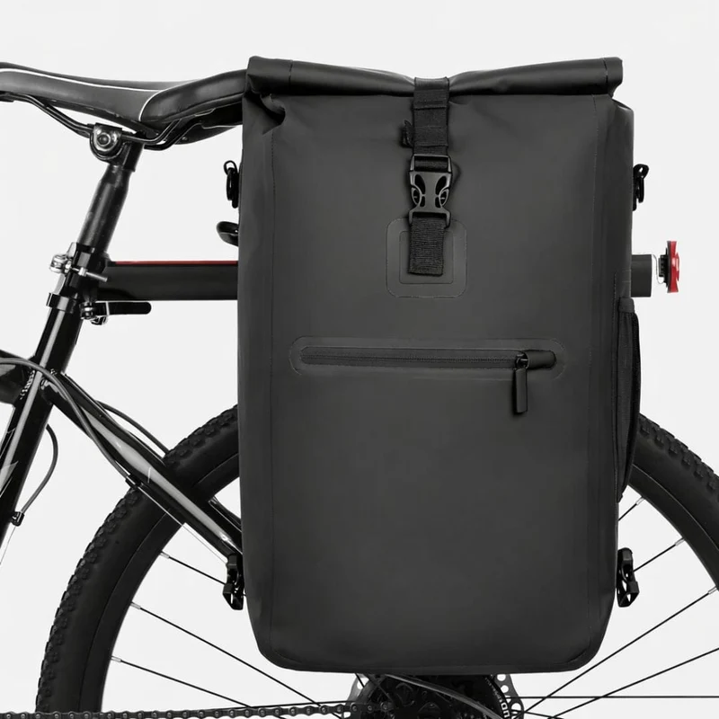 Sac à dos Sacoche vélo convertible pour Porte-Bagages | Etanche 23L