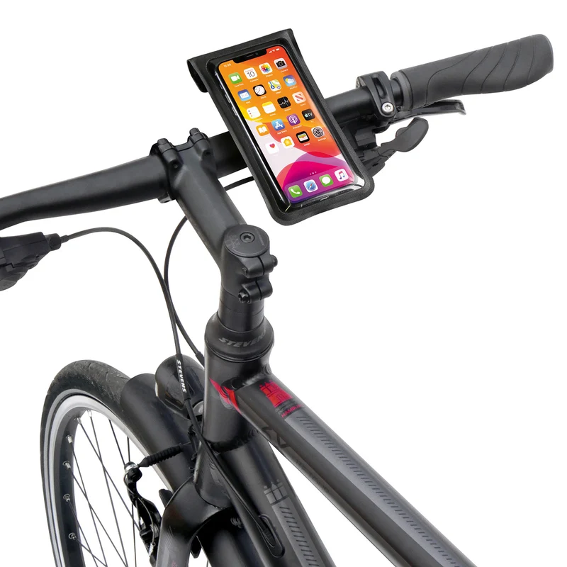 Etui étanche pour smartphone sur guidon vélo PhoneBag Light Klickfix