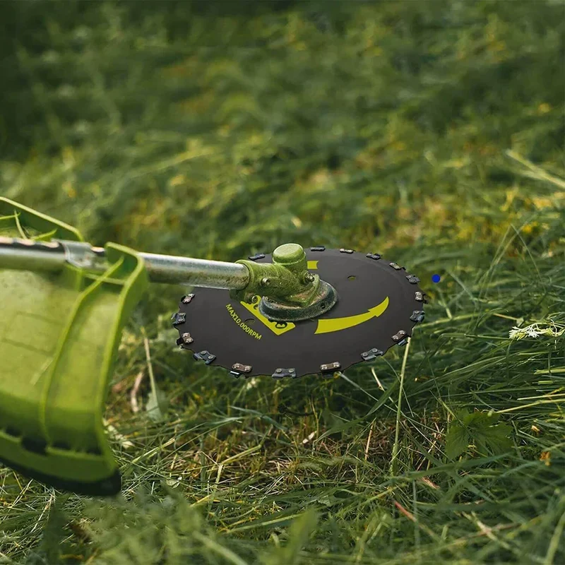 Kantenmaaier Oprit en Gazonranden Stalen Maaiblad 23cm Grastrimmer Opzetstuk Tuinonderhoud | Sansoti