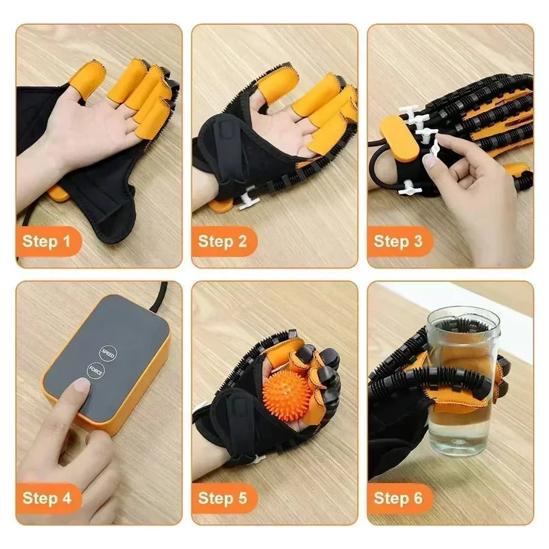 Automatische Handtrainer Handschoenen voor Revalidatie en Vingerkracht – Verstelbaar Revalidatiesysteem voor Thuis | Sansoti