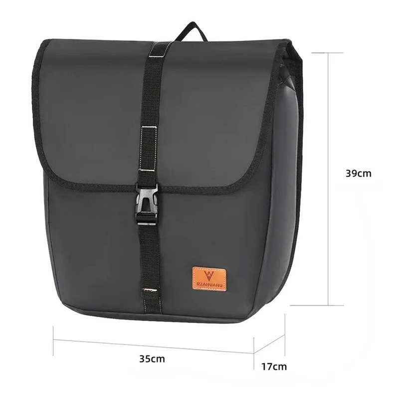 Sacoche double vélo imperméable | sur porte bagage, 23L