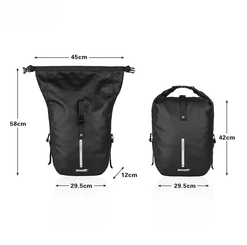 Sacoche vélo convertible sac à dos 20L | Imperméable