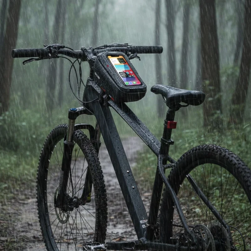 Sacoche de vélo étanche pour smartphone | Route et Bikepacking