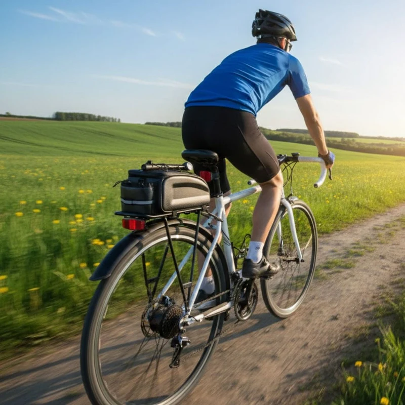 Sacoche arrière imperméable avec porte gourde | Gravel 4-8L