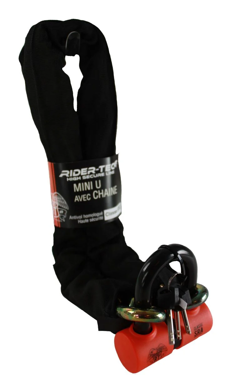 Antivol 2 roues Chaine SRA 120cm & Antivol Mini U SRA
