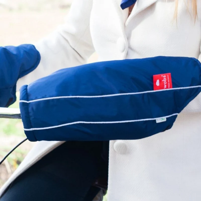 Manchons vélo Wobs bleus contre le froid