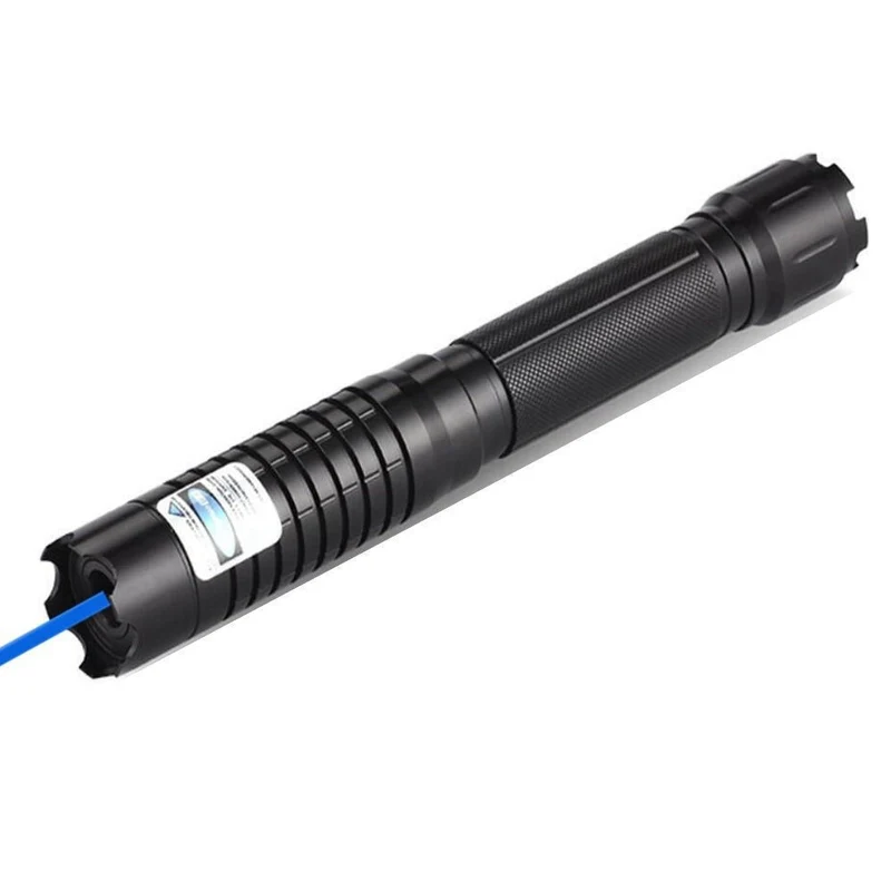 Tactische Laserzoeker 450nm Hoge Intensiteit Verstelbare Focus Aluminium Behuizing 5000m+ Bereik Outdoor Survival Zaklamp Vuurstarter Blauw Laser Compacte Krachtige Lichtstraal | Sansoti