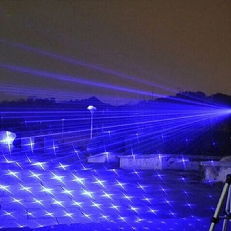 Tactische Laserzoeker 450nm Hoge Intensiteit Verstelbare Focus Aluminium Behuizing 5000m+ Bereik Outdoor Survival Zaklamp Vuurstarter Blauw Laser Compacte Krachtige Lichtstraal | Sansoti