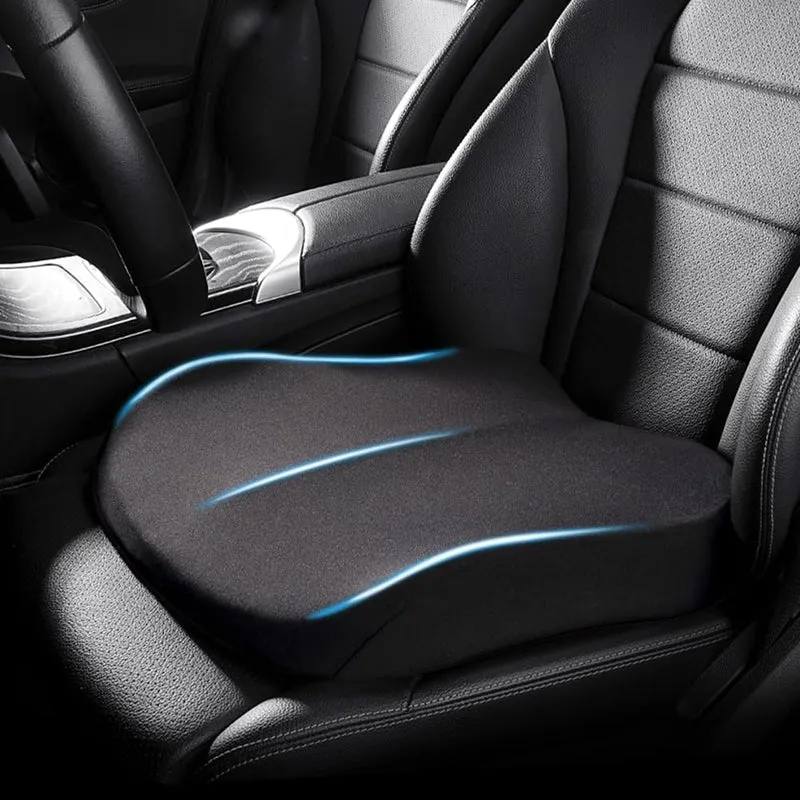 Verhogend Autokussen voor Volwassenen – Ergonomisch Memory Foam Zitverhoger met Antislip | Sansoti