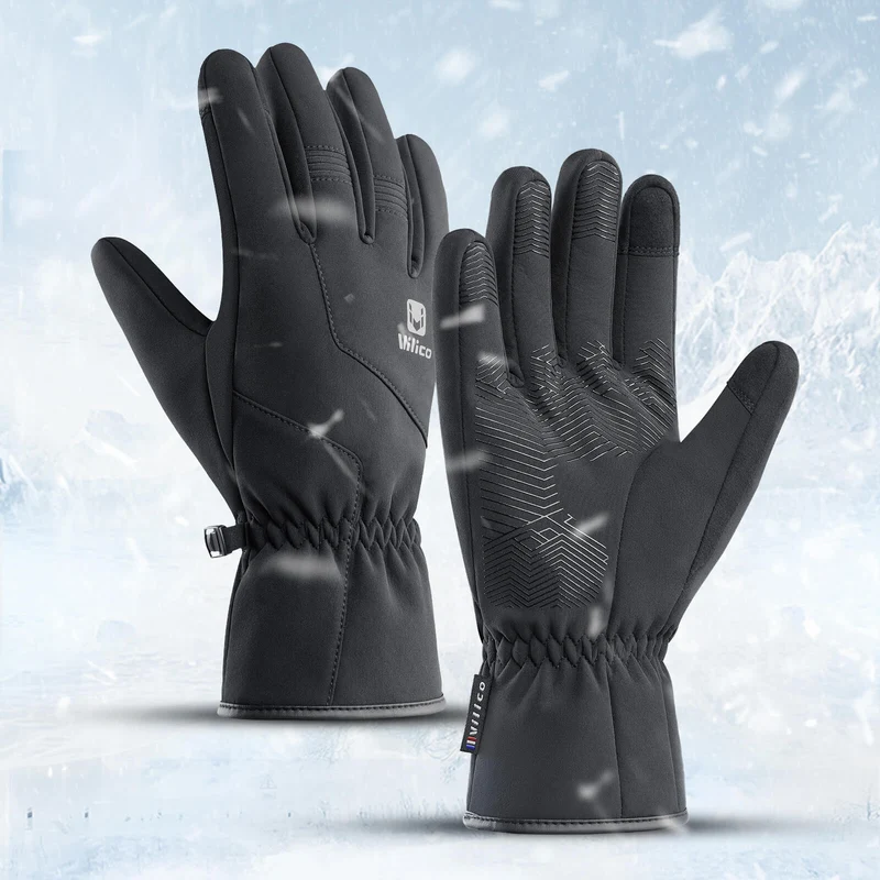 WindGuardX™ | Gants velo hiver avec barrière imperméable et chaleur constante