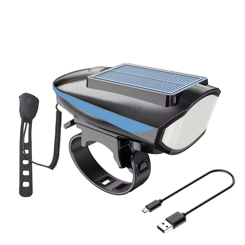 TwilightX™ | Eclairage velo solaire puissant avec klaxon pour une visibilité optimale et sécurité renforcée