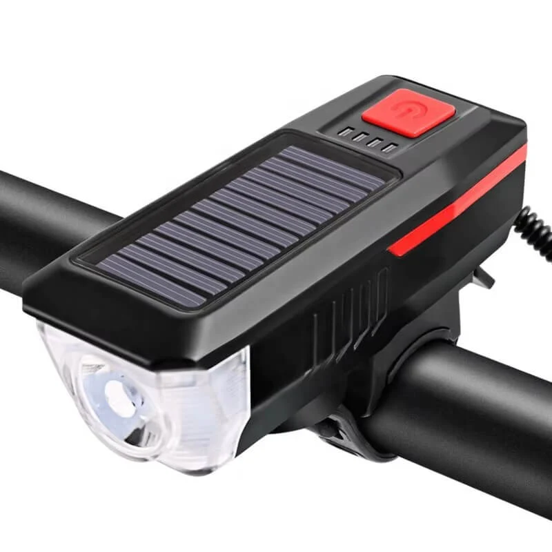 CycleFlare™ | Eclairage velo avec autonomie solaire et klaxon intégré pour une conduite sécurisée