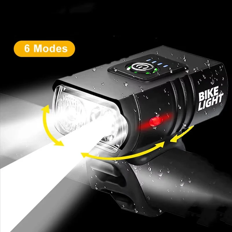 LumiX™ | Eclairage velo avec 6 modes d’éclairage et autonomie rechargeable