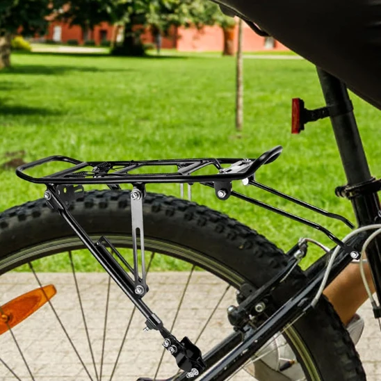 Porte Bagage Vélo Universel : Charge Maximale 50 kg, Ajustable 20" à 29" (Alliage d'Aluminium)