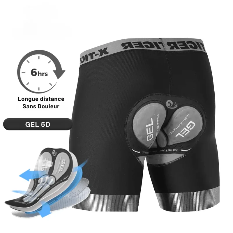 Sous-vêtement de Cyclisme avec Gel 5D - RideGuard™