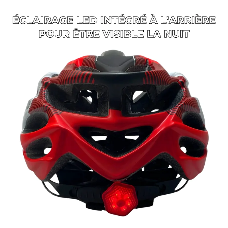 Casque de Vélo avec Visière Amovible et LED Intégrée – CycloGuard™