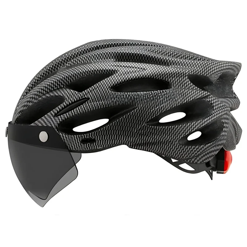 Casque de Vélo avec Visière Amovible et LED Intégrée – CycloGuard™