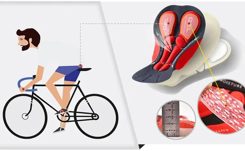 Sous-vêtement de Cyclisme mixte (H/F) avec Gel 5D - CycloGel™