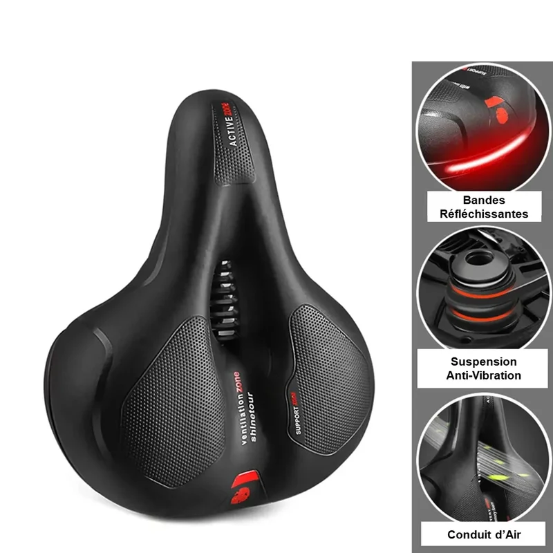 Selle de Vélo Confort - CycloSoft™