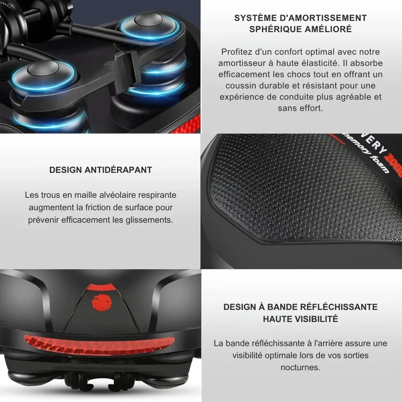 Selle de Vélo Confort - CycloSoft™