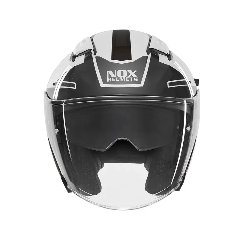Casque jet - N130 Ekto blanc noir