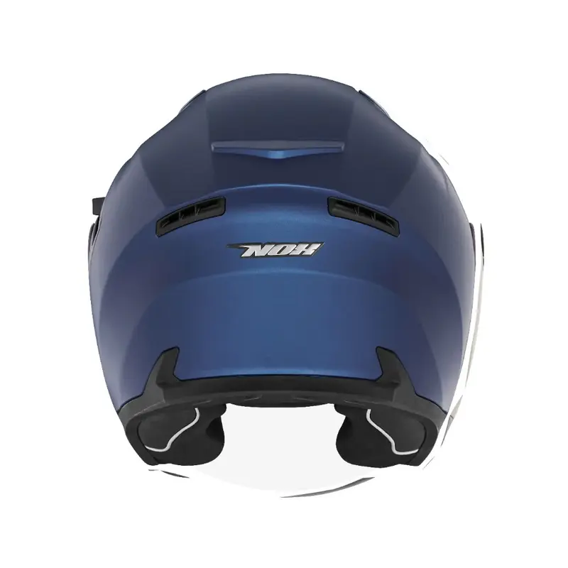 Casque jet - N130 bleu mat