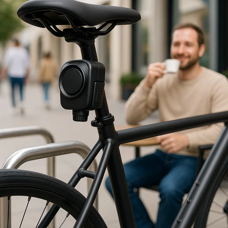 Alarme Vélo Antivol (115 dB) : Rechargeable USB et Télécommande 80m