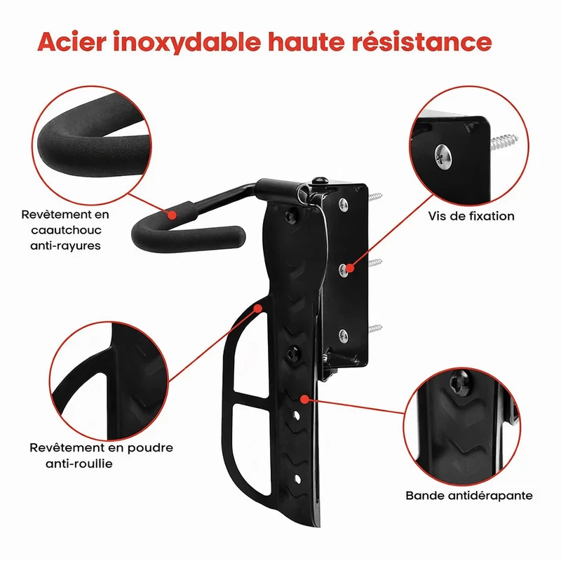 RackHold™ | Support velo pliable pour gain de place optimal