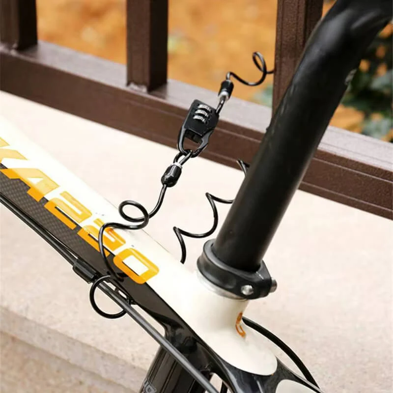 VeloClampLock™ | Antivol velo ultra leger à code et flexible pour sécurité quotidienne
