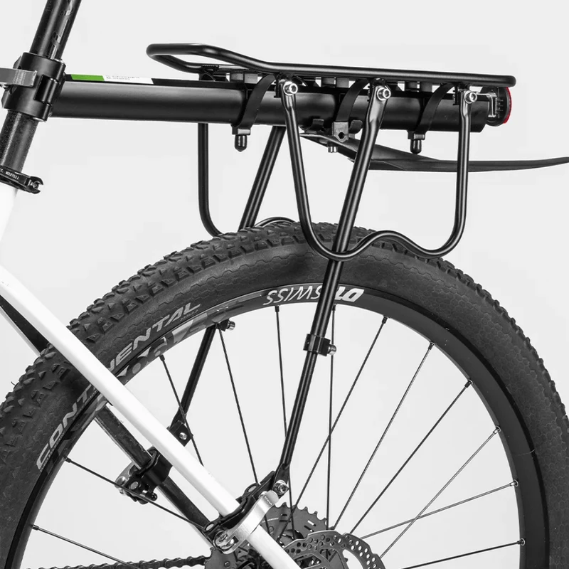 Porte-bagages vélo aluminium sans outils — charge 25 kg, installation en 5 minutes