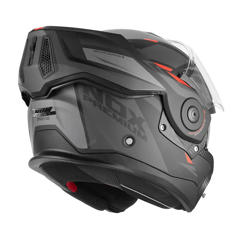 Casque modulable - Ark noir mat rouge